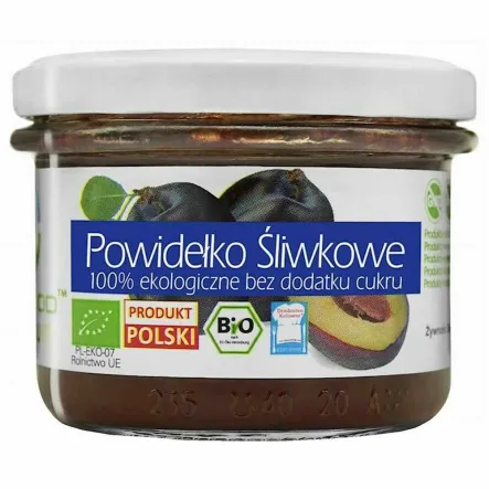 Powidełko Śliwkowe Bez Dodatku Cukru 180 g - Bio Food