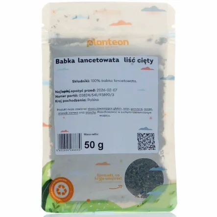 Babka Lancetowata Liść Cięty 50 g - Planteon