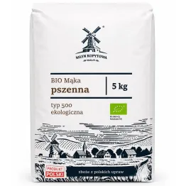 Mąka Pszenna Typ 500 Ekologiczna 5 kg - Młyn Kopytowa