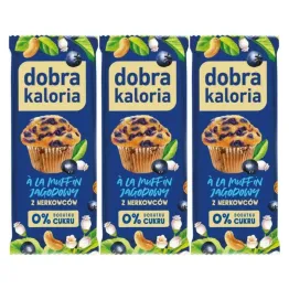 3 x Baton z Nerkowców a'la Muffin Jagodowy 35 g - Dobra Kaloria