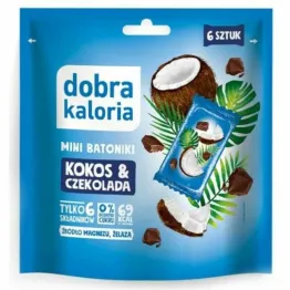 Mini Batoniki Kokos i Czekolada 102 g (6x 17 g) - Dobra Kaloria