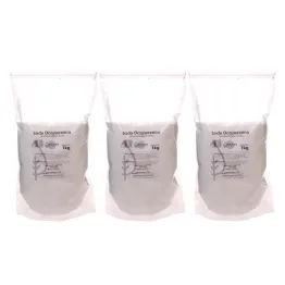 Zestaw 3 x Wodorowęglan Sodu Soda Oczyszczona Proszek 1 kg - Natur Planet