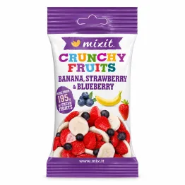 Chrupiący Banan Truskawka i Jagoda do Kieszeni 23 g - Mixit