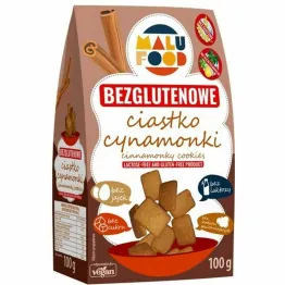 Ciastka Kruche Cynamonki Bezglutenowe Bez Dodatku Cukru 100 g - Malu Food