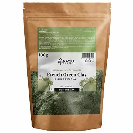 Francuska Glinka Kosmetyczna Zielona 100 g - Natur Planet