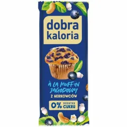 Baton z Nerkowców a'la Muffin Jagodowy 35 g - Dobra Kaloria