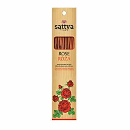 Kadzidło Indyjskie - Róża 15 Sztuk (30 g) - Sattva