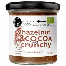 Krem Orzechowo-Kakaowy Crunchy BIO 300 g - Diet-Food (data: 09.10.2026)