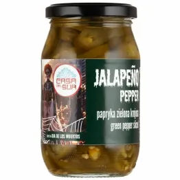 Papryka Jalapeno Zielona Krojona 340 g (200 g) - Casa Del Sur