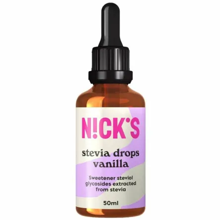 Słodzik w Płynie Stevia Drops Vanilla 50 ml - Nicks
