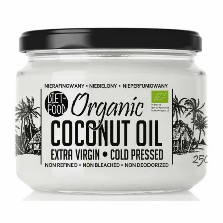 Olej Kokosowy Extra Virgin Bio 250 ml - Diet-Food