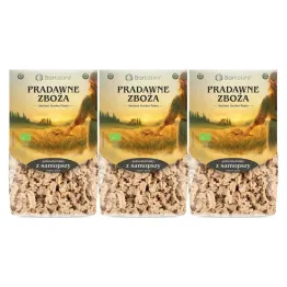 3 x Makaron z Samopszy Pełnoziarnisty Fala BIO 250 g - Bartolini Pradawne Zboża