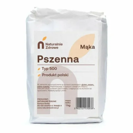 Mąka Pszenna Typ 500 1 kg - Naturalnie Zdrowe