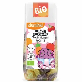 Wężyki Bez Żelatyny Bezglutenowe Bio 100 g - Biominki (data: 06.10.2026)
