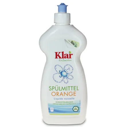 Płyn do Mycia Naczyń Pomarańczowy Eco 500 ml - Klar