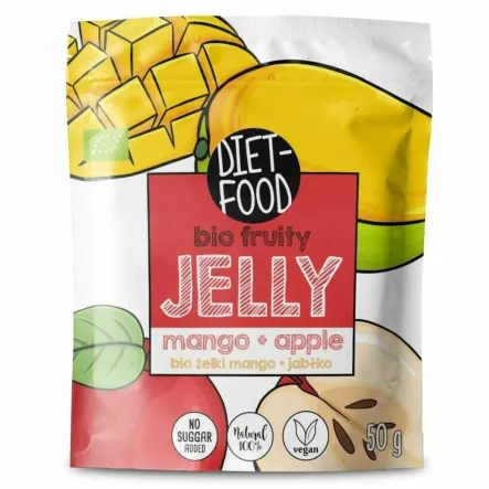 Żelki Owocowe Jabłko and  Mango Bio 50 g - Diet-Food