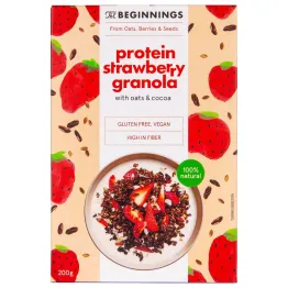 Granola Proteinowa z Truskawkami 200 g - The Beginnins