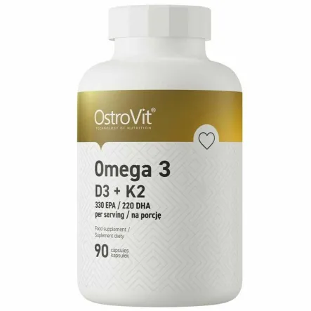 Omega 3+ D3+ K2 90 Kapsułek - OstroVit