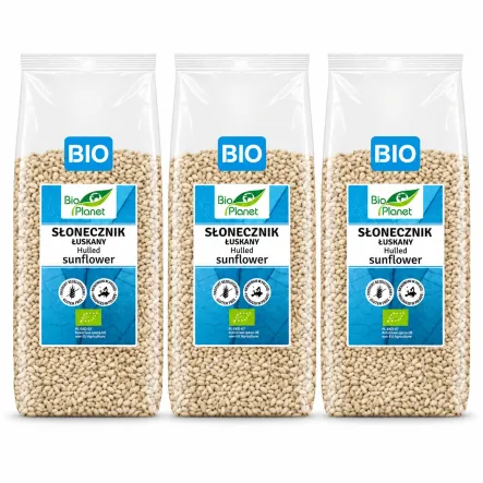 3 x Słonecznik Łuskany Bezglutenowy Bio 250 g - Bio Planet