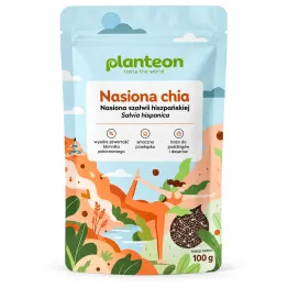 Nasiona Chia (Nasiona Szałwii Hiszpańskiej) 100 g - Planteon