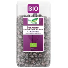 Żurawina Suszona Cięta Słodzona Sokiem Jabłkowym Bio 400 g - Bio Planet