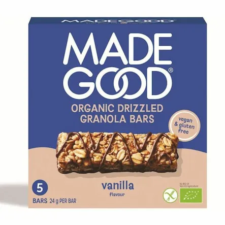 Batoniki Granola o Smaku Waniliowym Bezglutenowe Bio 120 g (5x 24 g) - Made Good