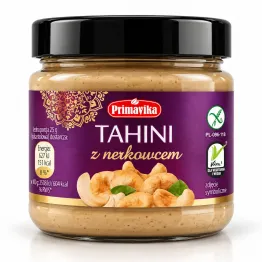Tahini z Nerkowcem Pasta Sezamowa 185 g – Primavika
