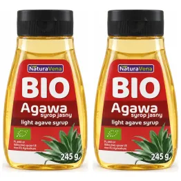 2 x Syrop z Agawy Jasny Bio 245 g -  NaturAvena