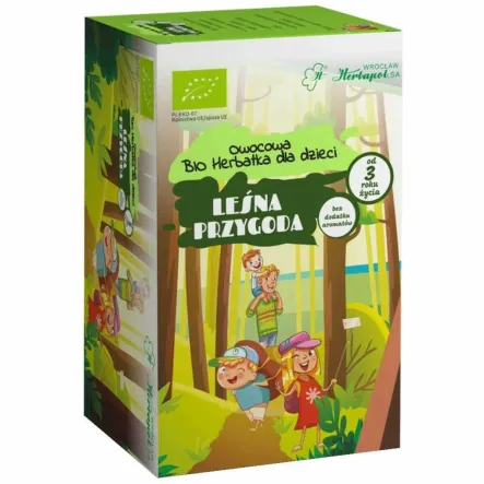 BIO Herbatka Owocowa Dla Dzieci LEŚNA PRZYGODA 60 g (20x 3 g) - Herbapol Wrocław