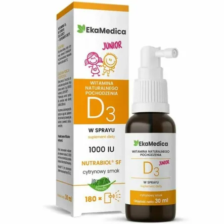 Witamina D3 JUNIOR Spray 30ml - EkaMedica