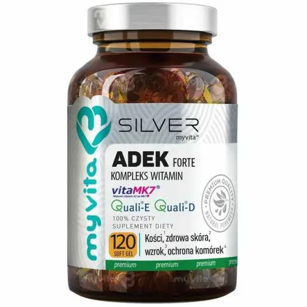 Silver Pure ADEK FORTE Kompleks Witamin 120 Kapsułek - MyVita