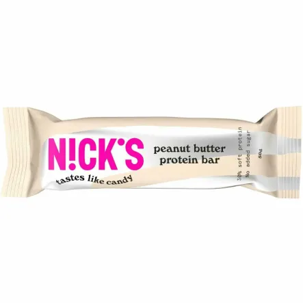 Baton Proteinowy z Orzeszkami Ziemnymi w Mlecznej Czekoladzie 50 g - Nicks