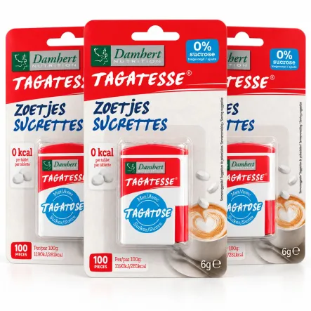 3 x Słodzik w Tabletkach na Bazie Tagatozy 100 Tabletek 6 g - Damhert