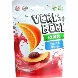 Żelki Exotic Brzoskwinia i Pomarańcza z Kokosem 50 g - Veri Beri