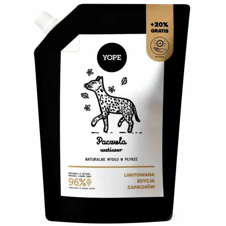 Mydło w Płynie Refill PACZULA WETIWER 600 ml - Yope