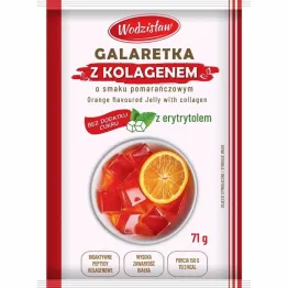 Galaretka z Kolagenem o Smaku Pomarańczowym 71 g - Wodzisław