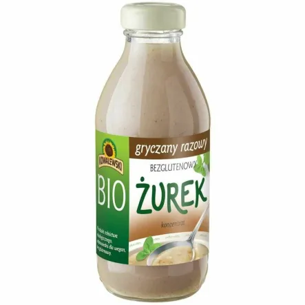 Żurek Gryczany Razowy Bezglutenowy Koncentrat Bio 320 ml - Kowalewski