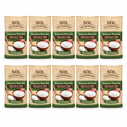 10 x Sól Kłodawska Ekologiczna Naturalna 1100 g Kopalnia Kłodawa
