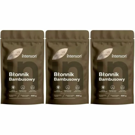 3 x Błonnik Bambusowy KETO 500 g - Intenson