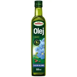 Olej Lniany Tłoczony na Zimno 500 ml - Targroch