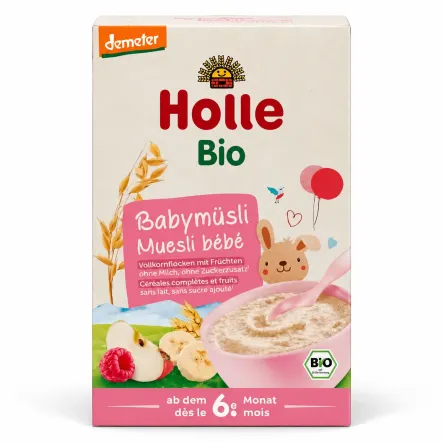 Kaszka Zbożowo-Owocowa dla Niemowląt Demeter BIO 250 g - Holle