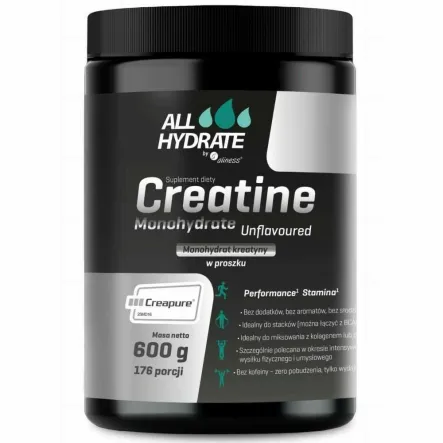 Monohydrat Kreatyny (Creapure®) 600 g - AllHydrate by Aliness