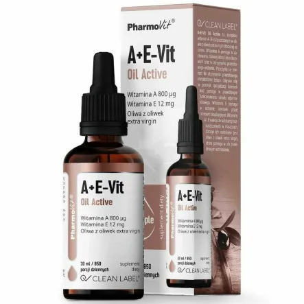 Witaminy A+ E - Vit Oil Active Krople 30 ml - Pharmovit