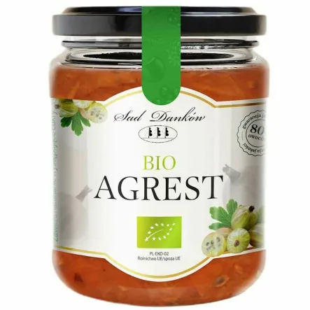 Agrest Bez Dodatku Cukru Bio 260 g - Sad Danków