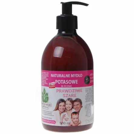 Mydło Potasowe w Płynie Prawdziwe Szare 0,5 l - Mydlarnia Powrót do Natury