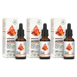 3 x Witamina ADEK Krople 30 ml - Aura Herbals