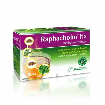 Herbatka Ziołowa Raphacholin FIX 60 g (20x 3 g) -  Herbapol Wrocław