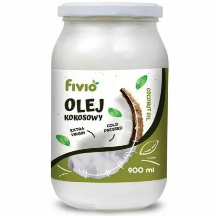 Olej Kokosowy Extra Virgin Nierafinowany Zimnotłoczony 900 ml -  Fivio
