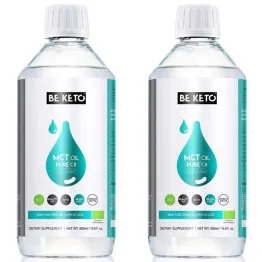 2 x Olej MCT 100% Pure C8 BIO 500 ml - Beketo