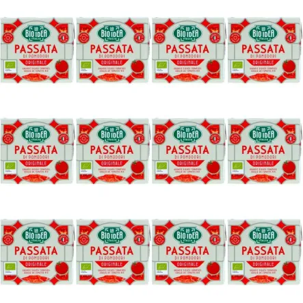 12 x Przecier Pomidorowy Passata w Kartonie Bio 500 g - La Bio Idea